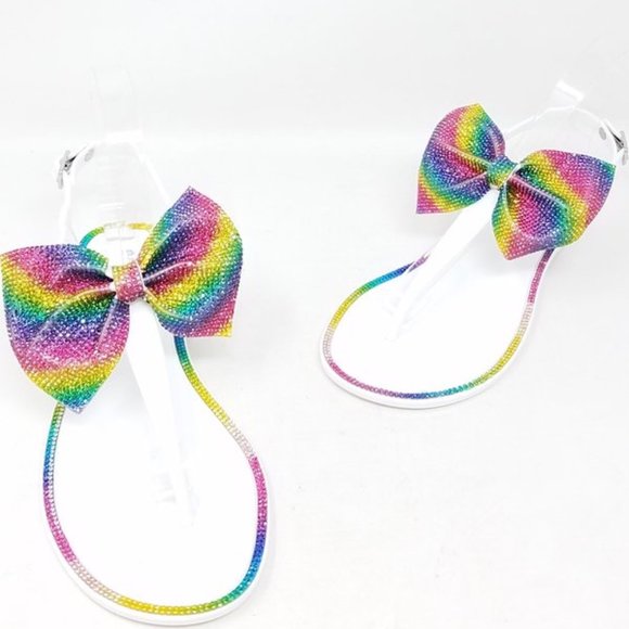 NEW Cindy Rainbow Jelly Sandals - Picture 3 of 6